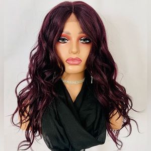 22” Burgundy Lace Front Wig for Daily Wear or Events 🤩 - NO FURTHER DISCOUNT